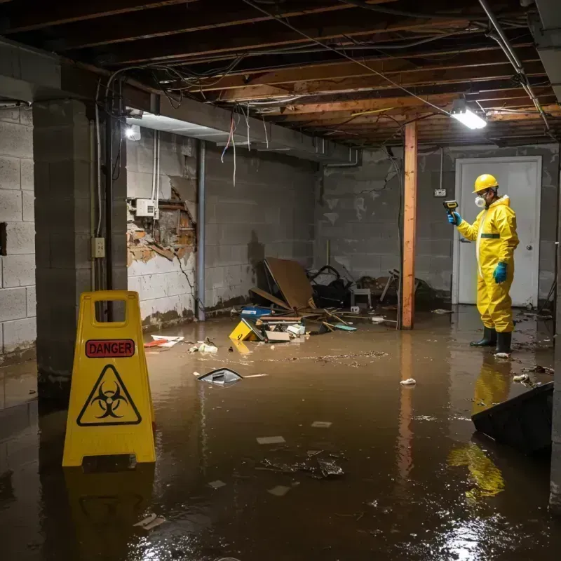 Flooded Basement Electrical Hazard in Lewis County, WV Property