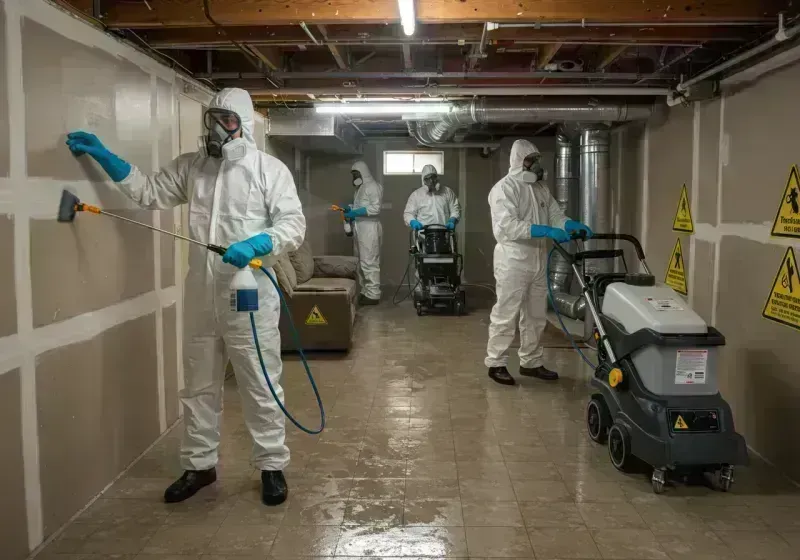 Basement Moisture Removal and Structural Drying process in Lewis County, WV